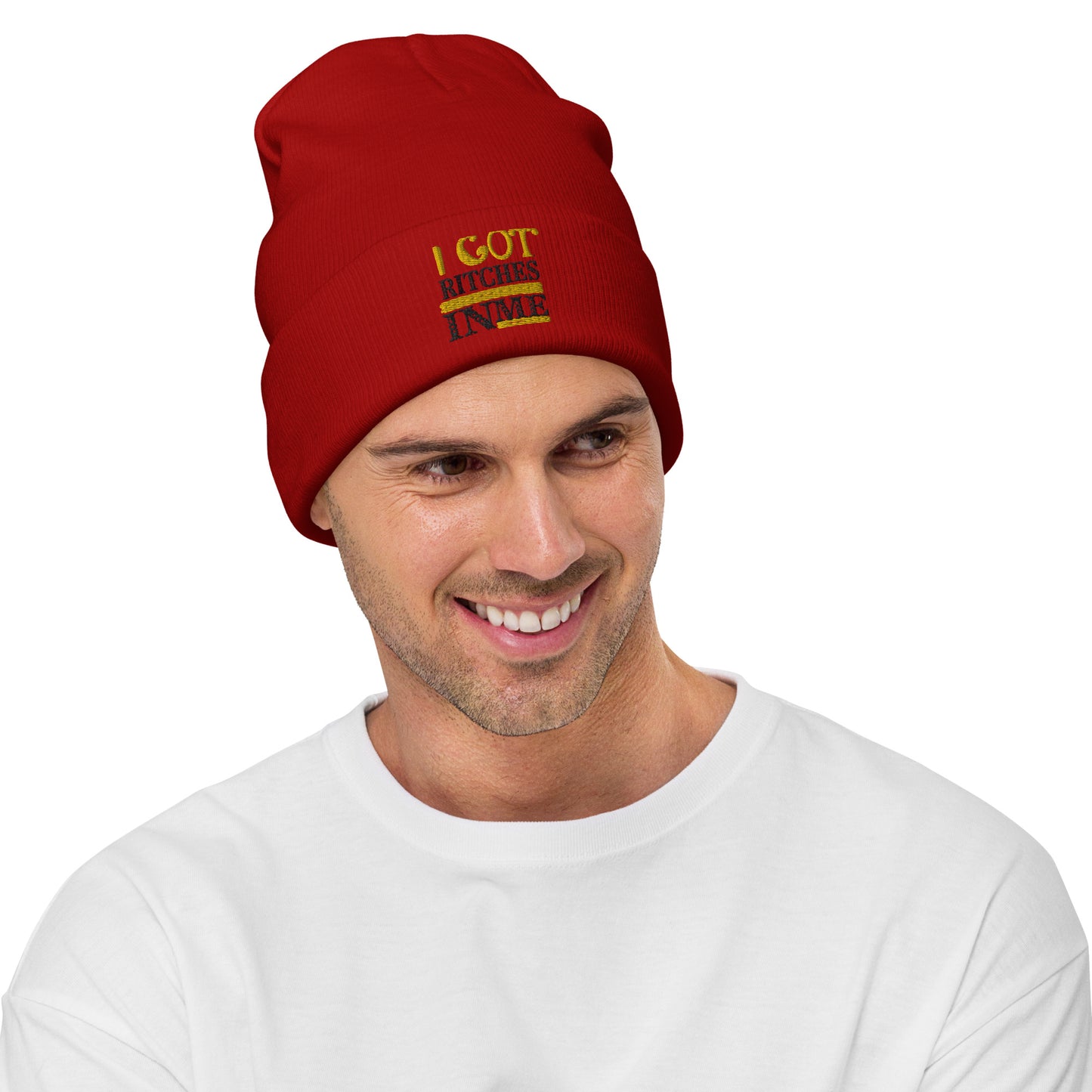 I GOT RICHES IN ME Embroidered Beanie