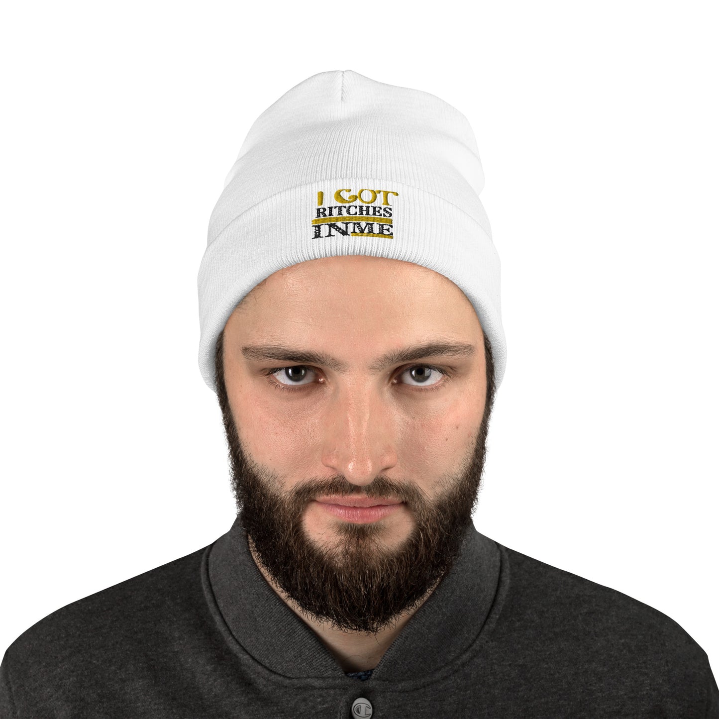 I GOT RICHES IN ME Embroidered Beanie