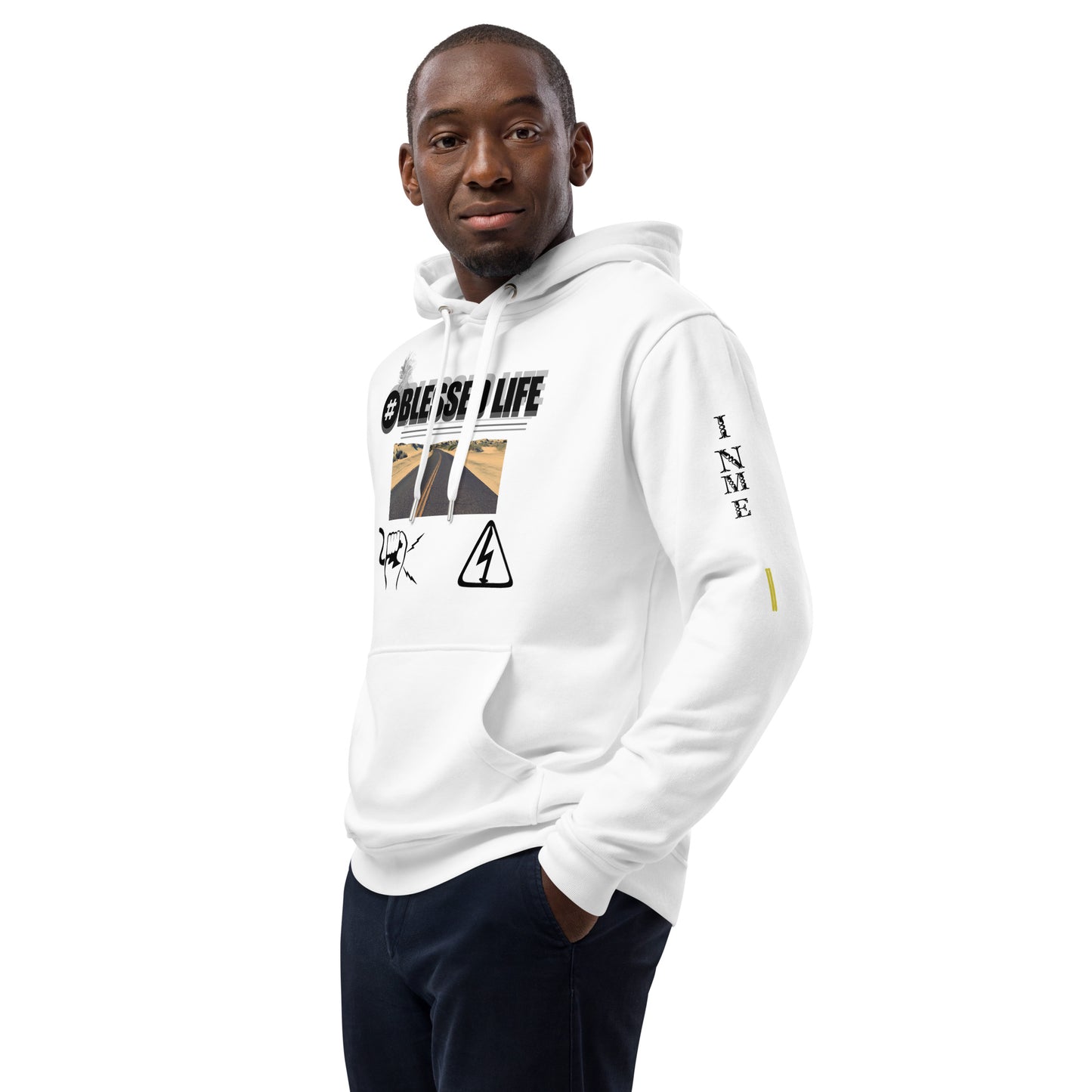 BLESSED LIFE X ON THE ROAD TO RITCHES  Premium eco hoodie