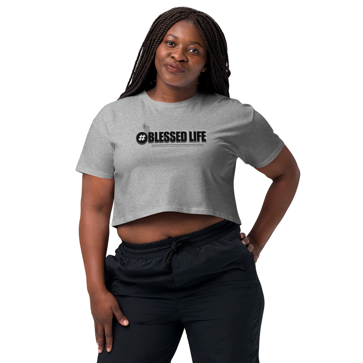 BLESSED LIFE Women’s crop top