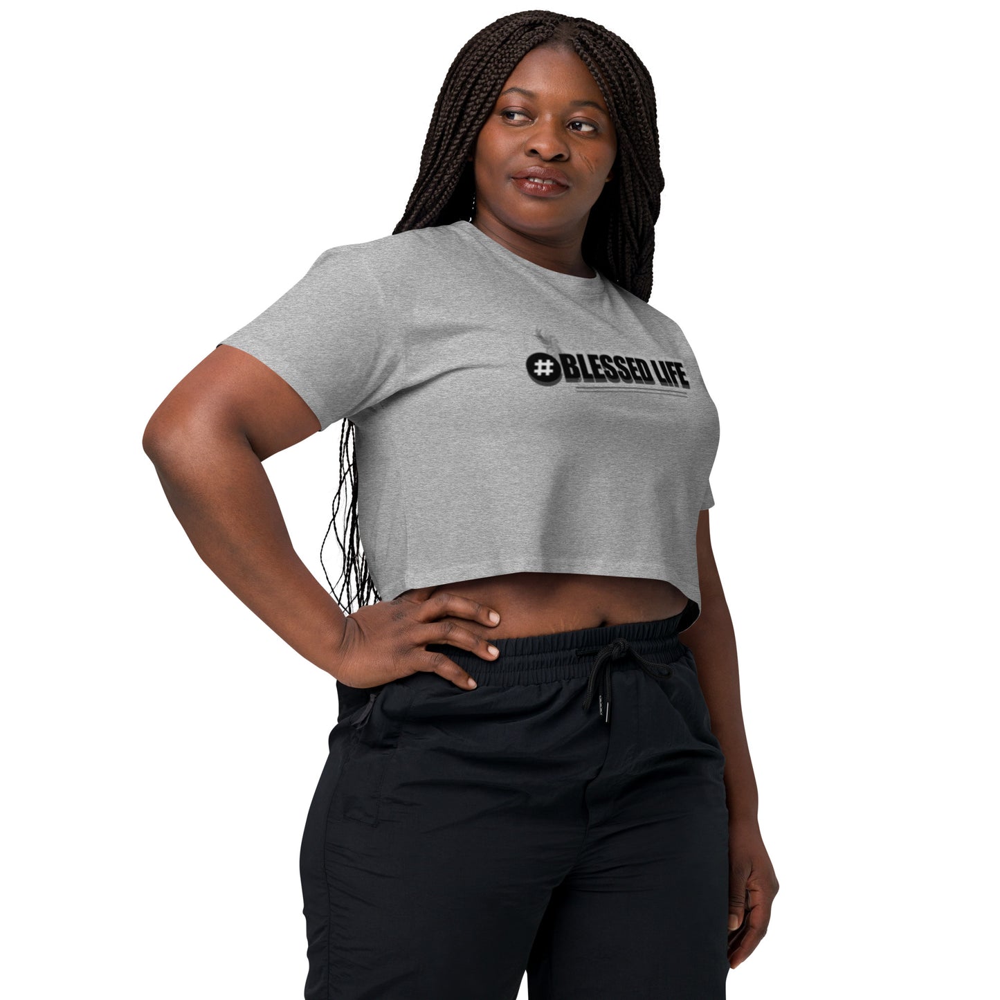 BLESSED LIFE Women’s crop top