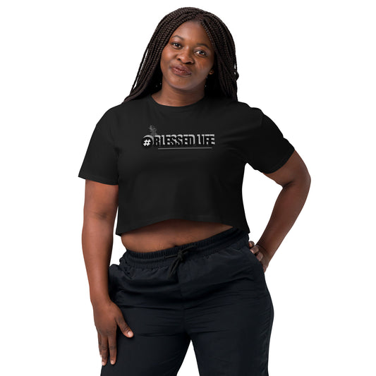 Women’s "BLESSED LIFE" crop top