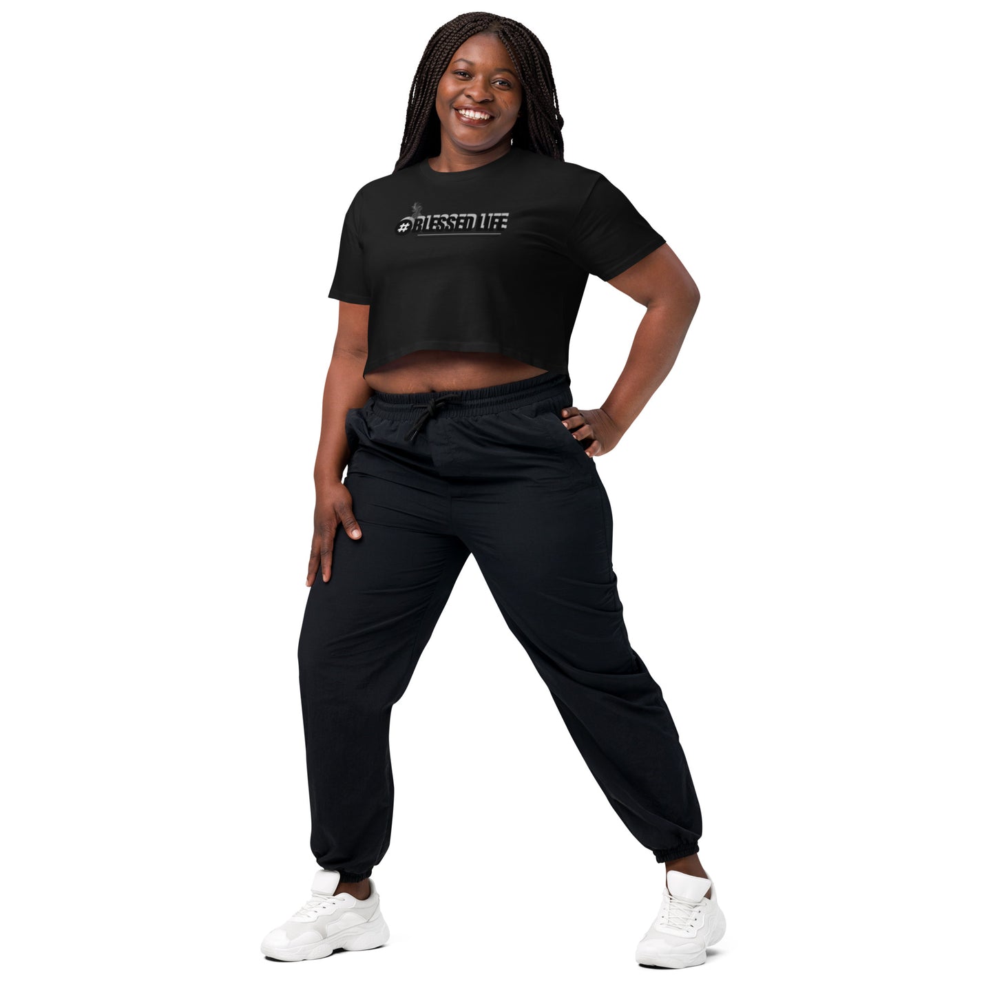 BLESSED LIFE Women’s crop top