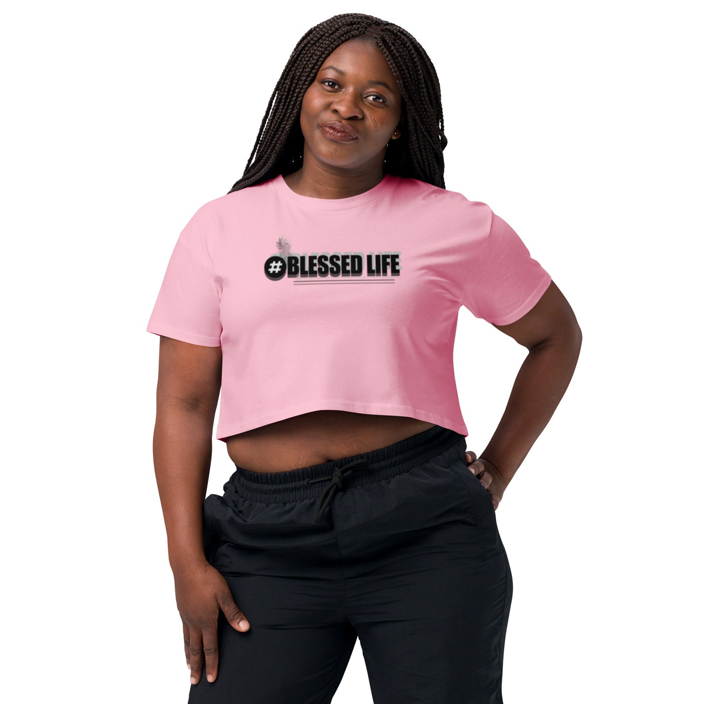 BLESSED LIFE Women’s crop top