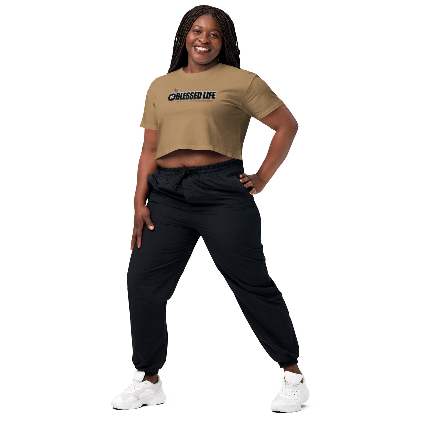 BLESSED LIFE Women’s crop top