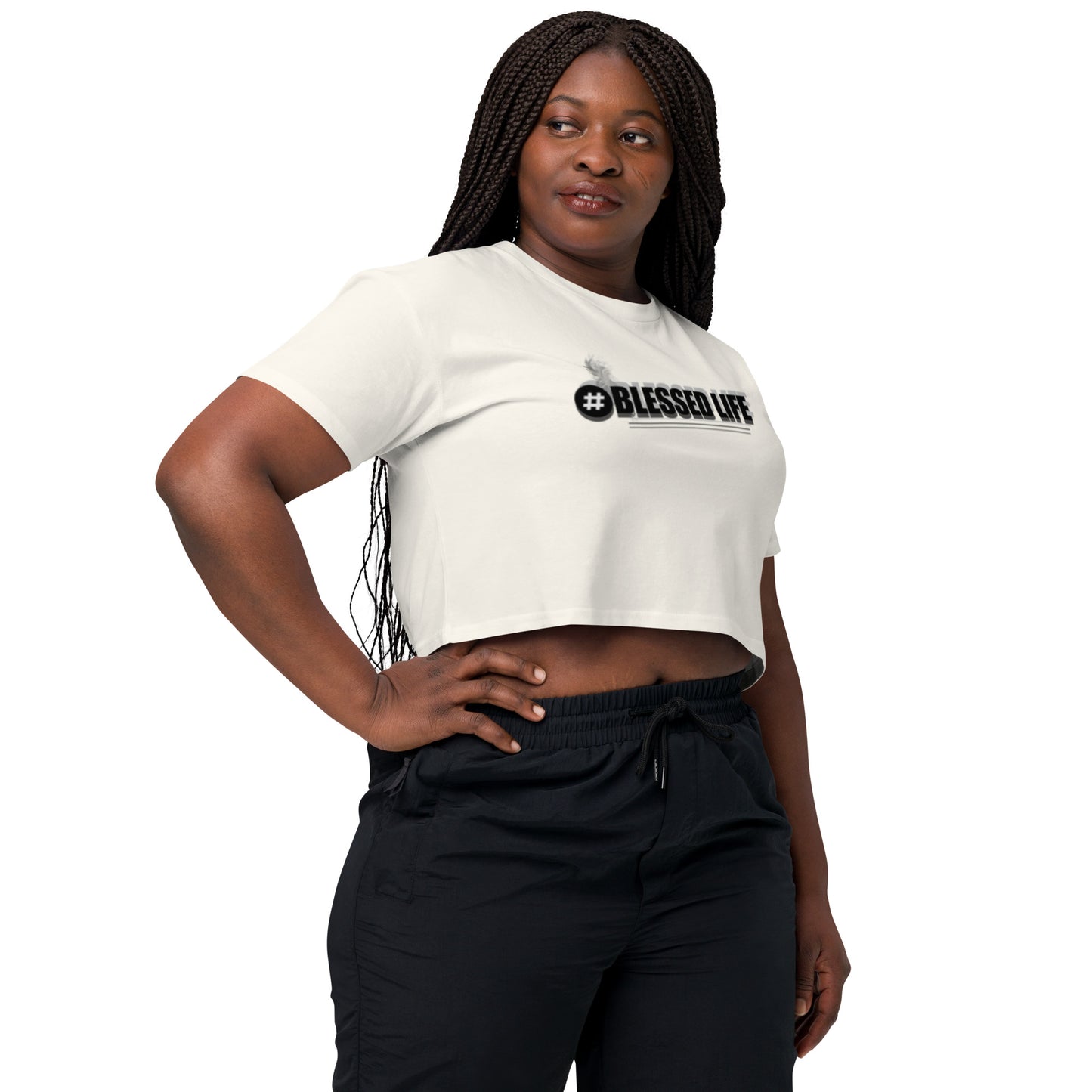 BLESSED LIFE Women’s crop top