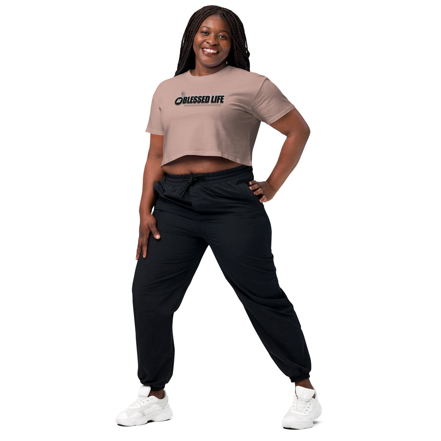 BLESSED LIFE Women’s crop top