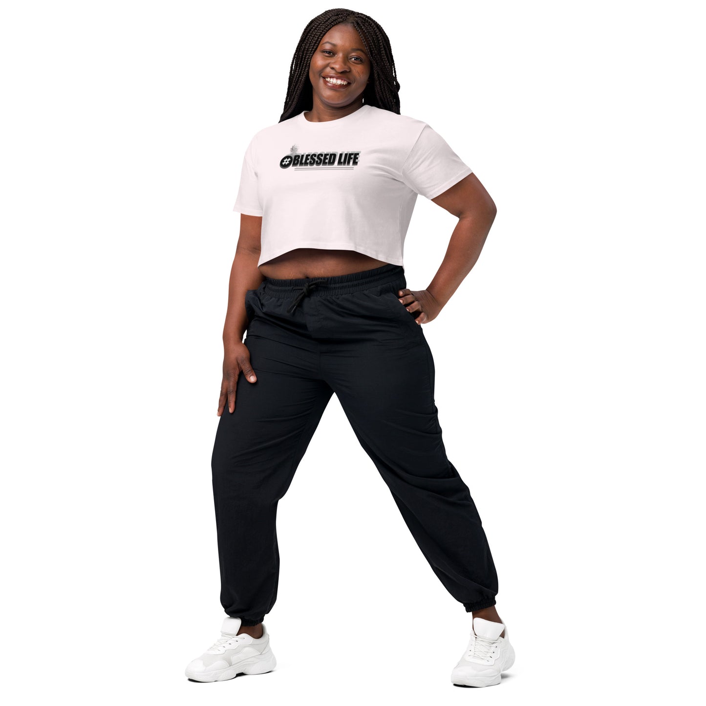 BLESSED LIFE Women’s crop top