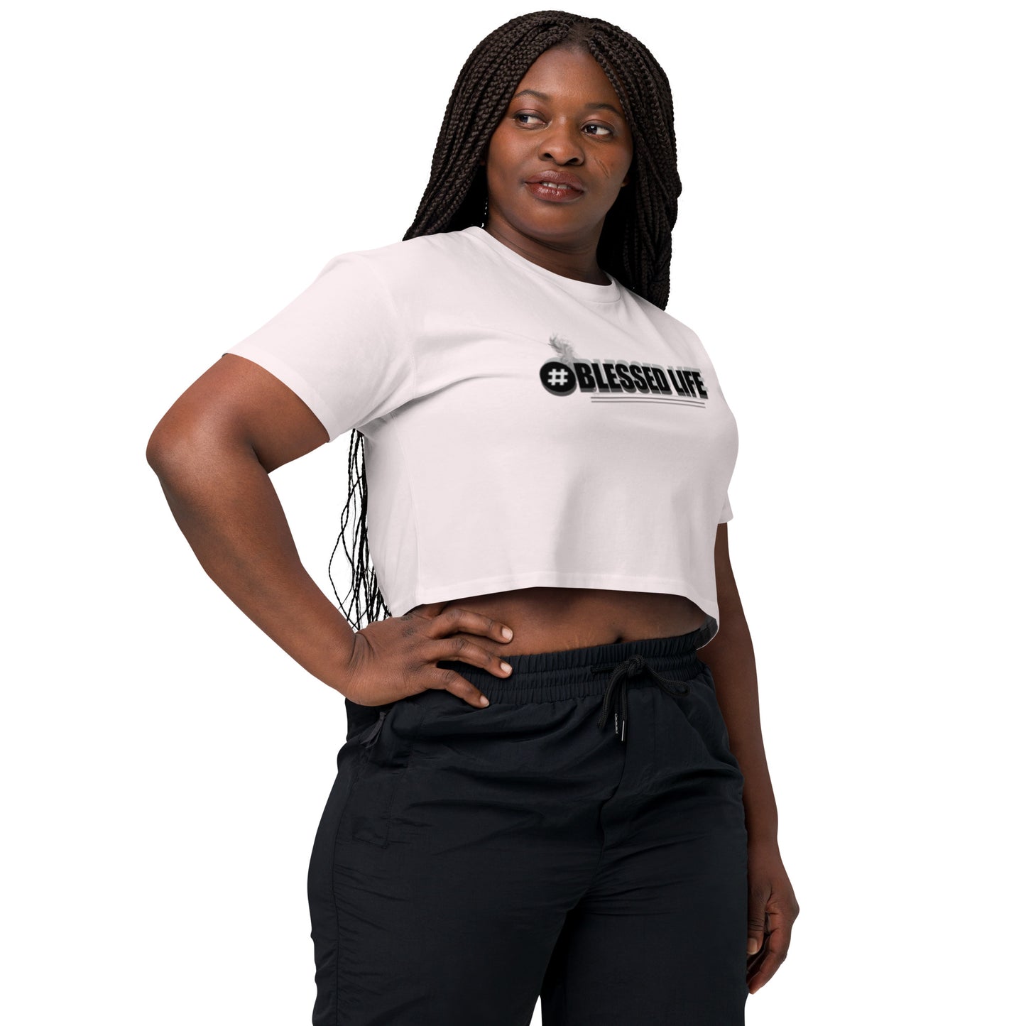 BLESSED LIFE Women’s crop top