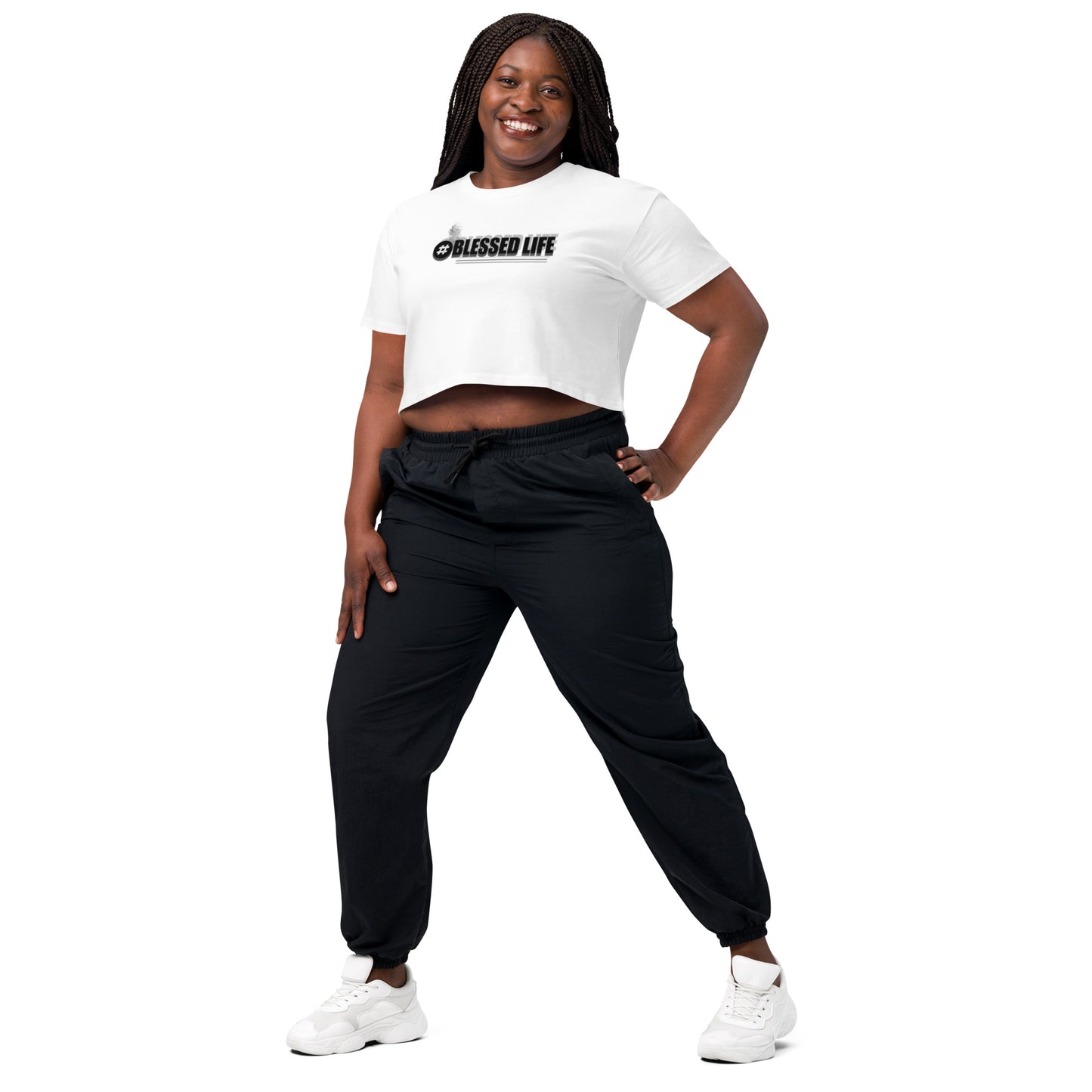 BLESSED LIFE Women’s crop top